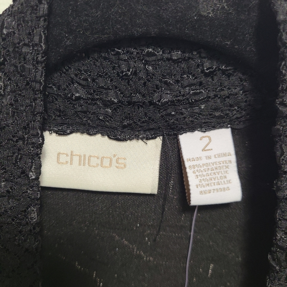 CHICOS DUSTER PATCHWORK JACQUARD PATTERN TEXAS TA… - image 4